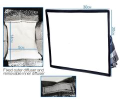 Lifei MF2030 20x30cm Tepe Flaş Softbox