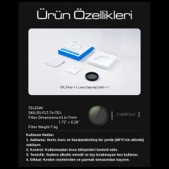 Osmo Action 6 için CPL Filtre
