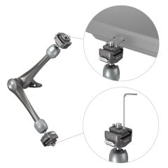 SmallRig 4489 HawkLock H21 Hızlı Çıkarma Rozet Sihirli Kol (11'')
