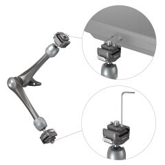 SmallRig 4489 HawkLock H21 Hızlı Çıkarma Rozet Sihirli Kol (11'')