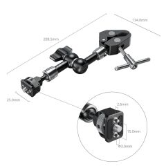 SmallRig 5310 Magic Arm Yengeç Şeklinde Kelepçeli (7'')