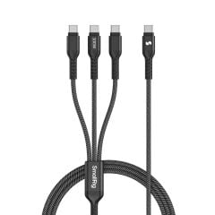 SmallRig 5079 3'ü 1 arada USB-C Güç Kablosu (120cm)
