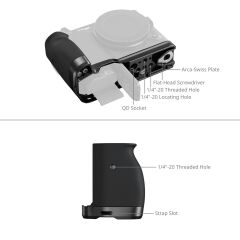 SmallRig 5466 Nikon ZR  için Silikon Saplı  L Şekilli Montaj Plakası