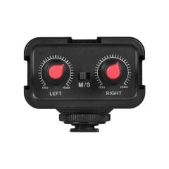 Andoer WS-VS Çift Kanallı Mikrofon Ses Mikseri