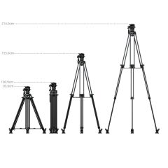 SmallRig 5580 FSD16 FreeSpeed ​​Ağır Hizmet Tipi Karbon Fiber Tripod