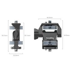 SmallRig 4886 Döner ve Eğim Ayarlanabilir Monitör Desteği 1/4''-20 Vida