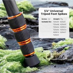 K&F Concept 1/4 inç Dişli Kauçuk Tripod Ayak Vidası
