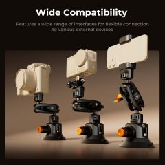 K&F Concept 3 in 1 Suction Cup Mount Kit + Extension Pole
