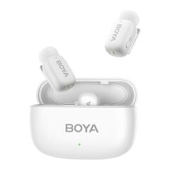 BOYA Mini Wireless Yaka Mikrofonu - Beyaz