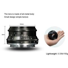 7artisans 35mm F1.2 APS-C Prime Lens Canon (EOS M Mount)