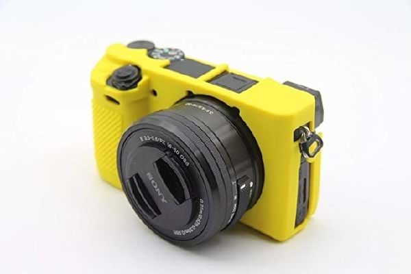 DP SONY A6300 SİLİKON KILIF (SARI)