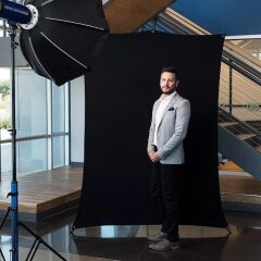 Savage Polyester Arka Fon Siyah (152x213cm)