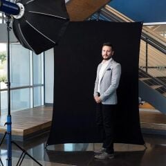 Savage Polyester Arka Fon Siyah (152x213cm)