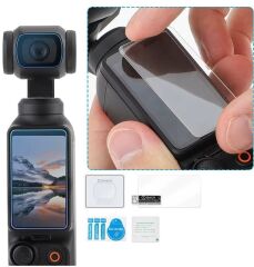 Oem Dji Osmo Pocket 4 ve 3 Için Cam Ekran Koruyucu Seti
