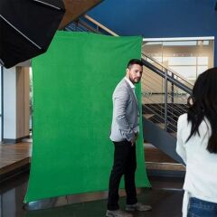 Savage Polyester Arka Fon Yeşil (152x213cm)