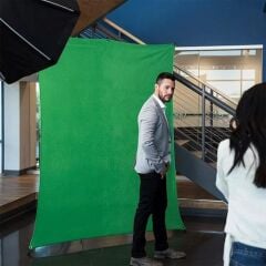 Savage Polyester Arka Fon Yeşil (152x213cm)