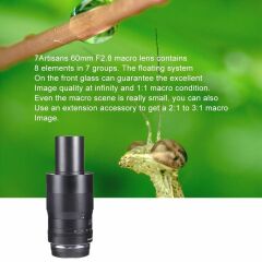 7artisans 60mm F2.8 Macro APS-C Lens Fuji (FX-Mount)