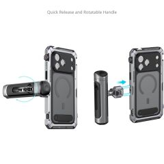 SmallRig 5585 Megatron Edition iPhone 17 Pro  için Çift El Tipi Mobil Cihaz Kiti