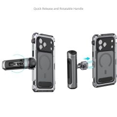 SmallRig 5585 Megatron Edition iPhone 17 Pro  için Çift El Tipi Mobil Cihaz Kiti