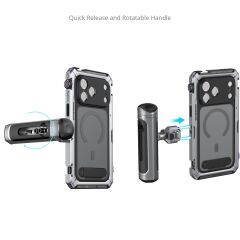 SmallRig 5584 Megatron Edition iPhone 17 Pro Max  için Çift El Tipi Mobil Cihaz Kiti