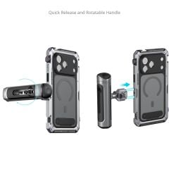 SmallRig 5584 Megatron Edition iPhone 17 Pro Max  için Çift El Tipi Mobil Cihaz Kiti