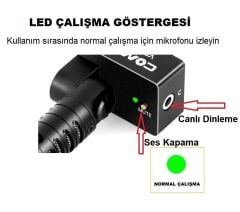 CoMica CVM-VS09  TYPE-C Telefon Mikrofonu