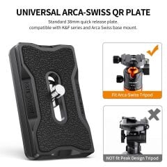 K&F Concept Universal Arca-Swiss QR Plate (38mm)
