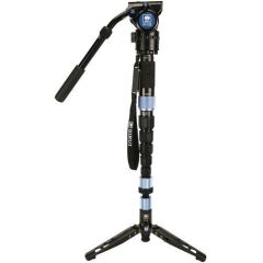 Sirui P-326SR VH-10X Video Kafalı Karbon Fiber Fotoğraf / Video Monopod