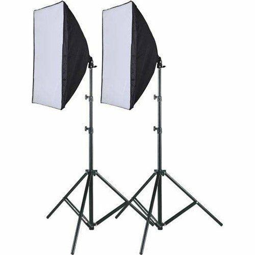 Fancier Softbox 50X70cm Tek Duyulu 2 Li Sürekli ışık kit 85w
