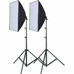 Fancier Softbox 50X70cm Tek Duyulu 2 Li Sürekli ışık kit 85w