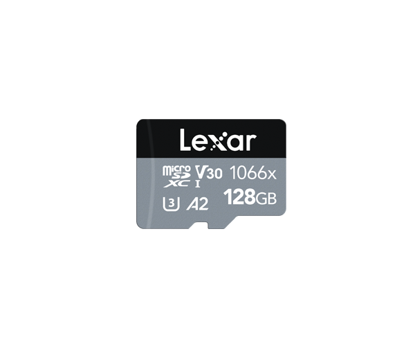 Lexar 128GB High-Performance 1066x microSDXC™ UHS-I, up to 160MB/s read 70MB/s write C10 A1 V30 U3