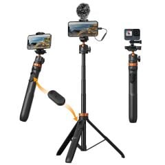 K&F Concept Bluetooth Selfie Çubuğu & Tripod (158cm)
