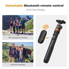 K&F Concept Bluetooth Selfie Çubuğu & Tripod (158cm)