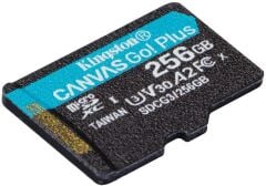 KINGSTON 256GB MICROSDXC CANVAS GO PLUS 170R A2 U3 V30 CARD + SD ADAPTER SDCG3/256GB