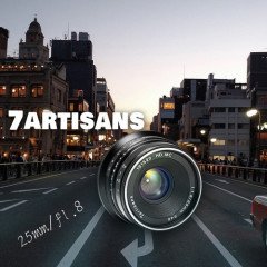 7artisans 25mm F1.8 Manual Focus Prime Fixed Lens Canon (EOS M-Mount)