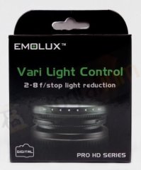 Emolux 58mm ND 2-8 F/Stop Filtre