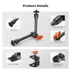 K&F Concept 9.8'' Magic Arm with Super Clamp