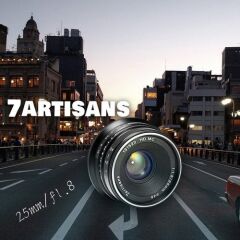 7artisans 25mm F1.8 Manual Focus Prime Fixed Lens Fuji (FX-Mount)