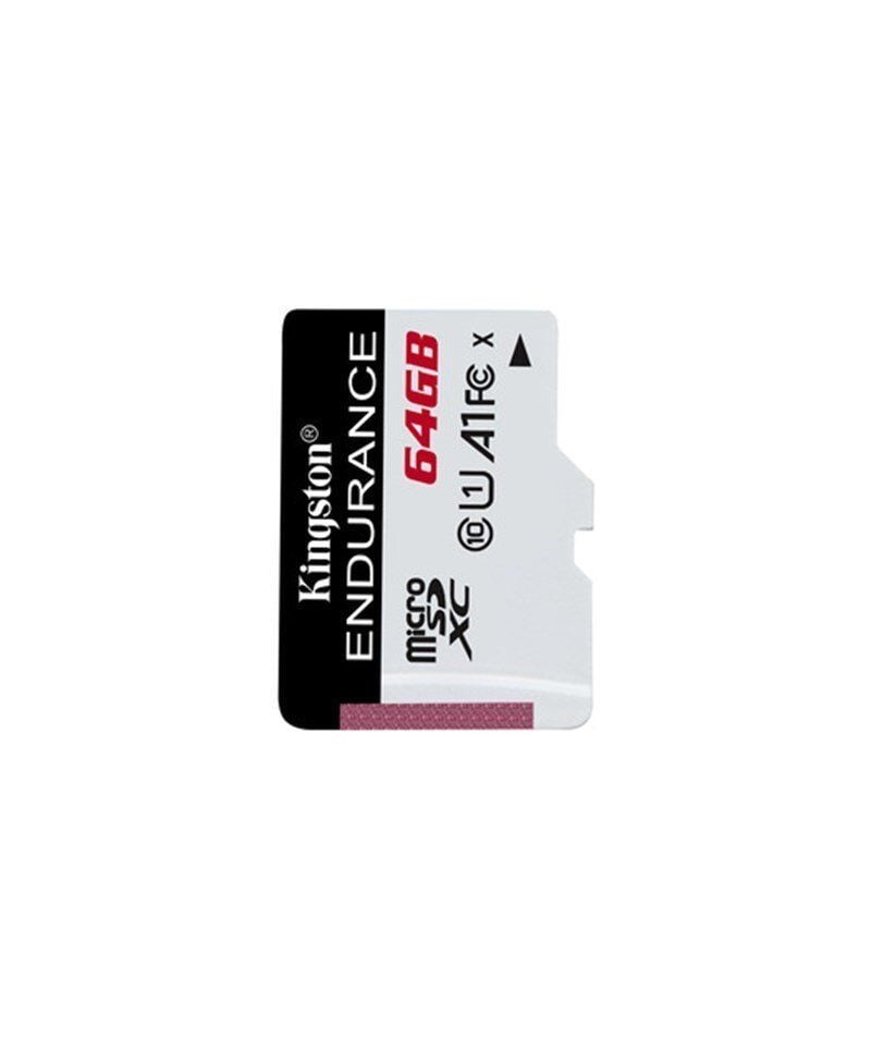 KINGSTON 64GB MICROSDHC ENDURANCE 95R/30W C10 A1 UHS-I CARD ONLY  SDCE/64GB