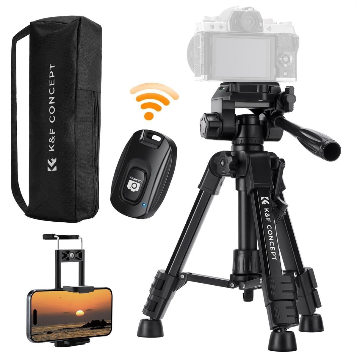 K&F Concept Masaüstü Cep Telefonu Tripod (63cm)