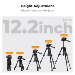 K&F Concept Masaüstü Cep Telefonu Tripod (63cm)