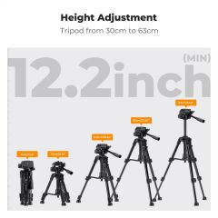 K&F Concept Masaüstü Cep Telefonu Tripod (63cm)