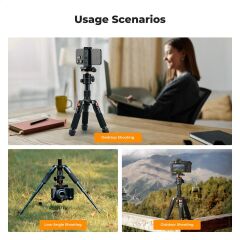 K&F Concept Masaüstü Mini Tripod (52cm)