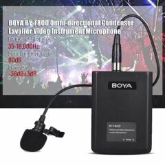 Boya BY-F8OD Çok Yönlü Akustik Vokal Yaka Mikrofonu