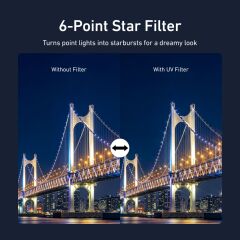 Osmo Pocket 3/4 Six-Point Star Filter