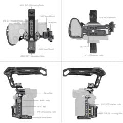 SmallRig 6030 Rhinoceros Kafes Kiti Sony Alpha 7 V / 7R V / 7 IV  için