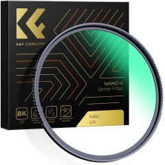K&F Concept 58mm NANO-X MCR MC-UV 28 Çok Katmanlı Kaplamaya sahip  Koruma Filtresi 8K Ultra HD