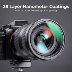 K&F Concept 58mm NANO-X MCR MC-UV 28 Çok Katmanlı Kaplamaya sahip  Koruma Filtresi 8K Ultra HD