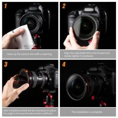 K&F Concept 52mm B-SERIES ND2-ND400 (1 ile 9 Stop) ND Filtre