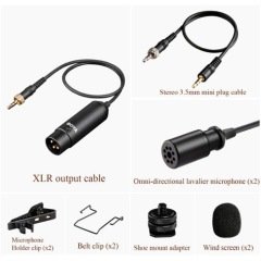 Boya BY-WM8 Çift Vericili Prof. Wireless Mikrofon